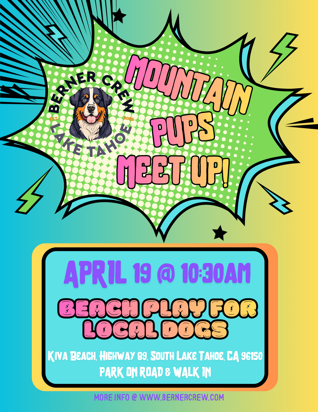 Mountain Pups Meet up! April 19 @10:30am