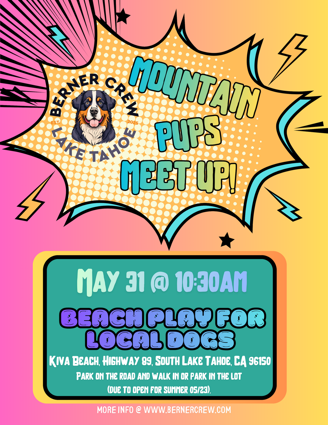 Mountain Pups Meet up! May 31 @10:30am